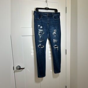 Tall/long jegging skinny jeans - American Eagle plus size 14